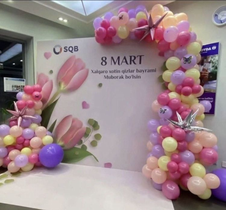 8 мартга чиройли фотозона килиб берамиз