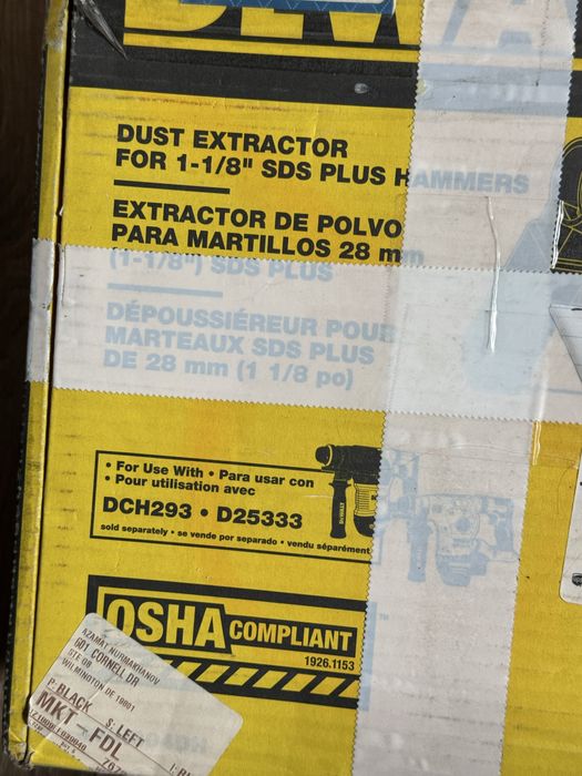 Пылесборник перфораторов DEWALT  DCH273/DCH274
