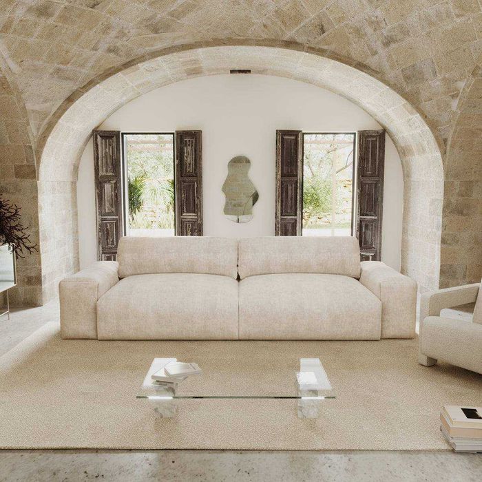 BLISS Кадифен 4-местен диван