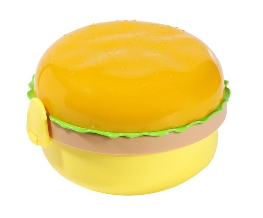 Caserola in Forma de Burger cu 4 Compartimente & Tacamuri 350ml