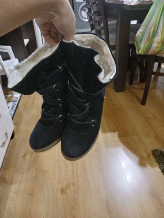 Велурени боти/ботуши Samsoe&Samsoe, 36 номер