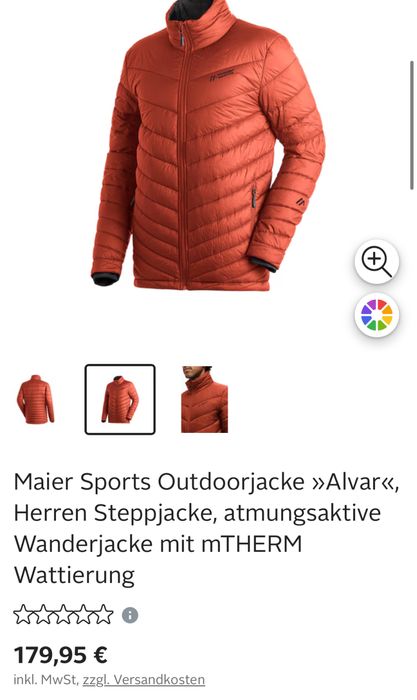 Jacket Maier Sports Alvar - Size 46 ( M) Nou NorthFace,Columbia,