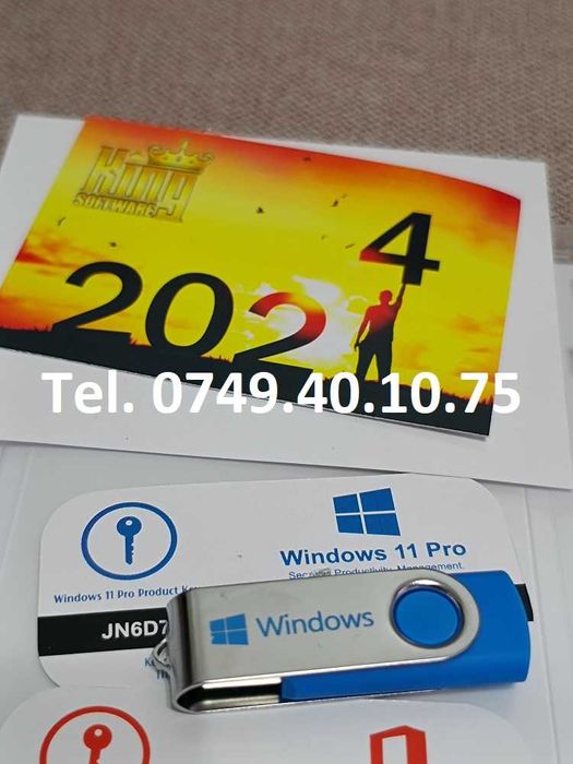 Licenta - Windows 7 8.1 10 11 Home Pro, pachet Office + Stick Bootabil