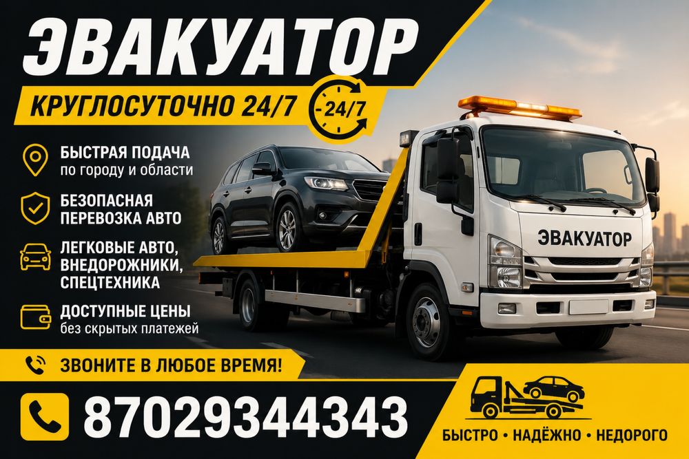 Услуга эвакуатора 24/7