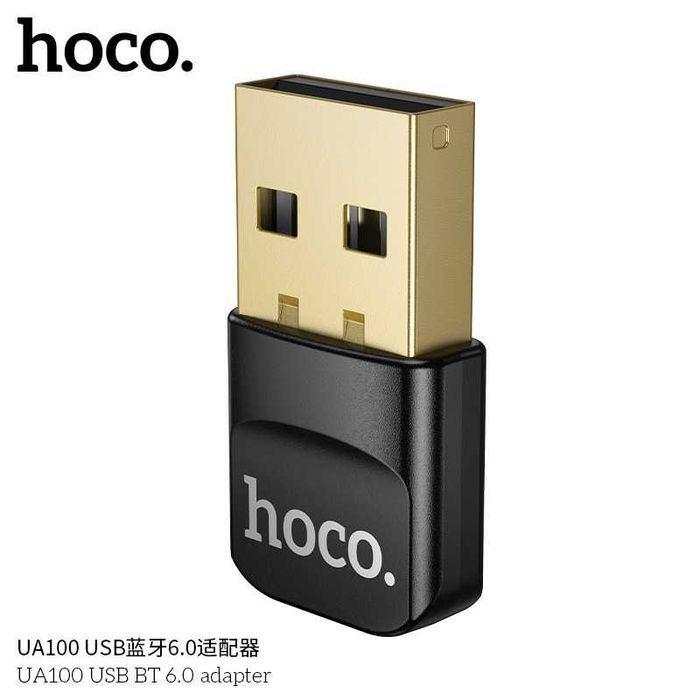 Hoco UA100 Adapter Usb to Bluetooth v6.0 multi-device speed 4.0 Mbps