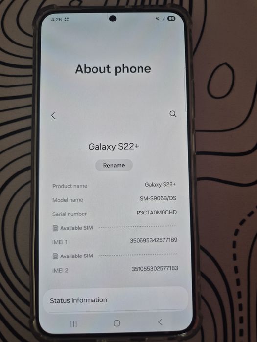 Samsung Galaxy S22 plus – 256 GB – 8 GB RAM – Android 16 / One UI 8.0