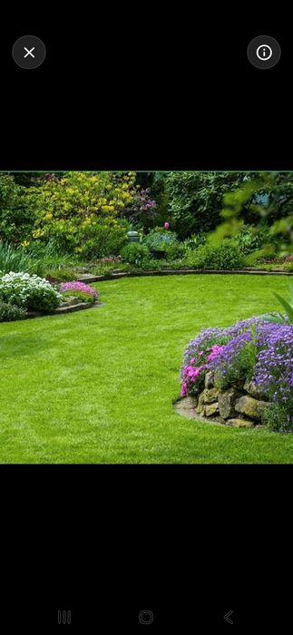 Косим травы с триммером уборка територии