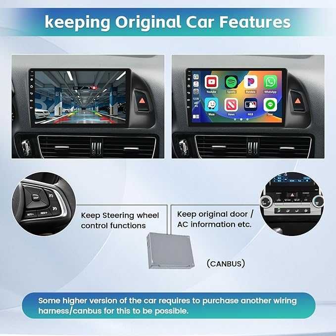 Navigatie auto  2+64G pentru Audi Q5 2010-2018