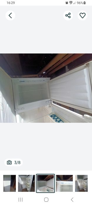 Frigider Candy cu doua usi incorporabil si frigider Artic cu o usa