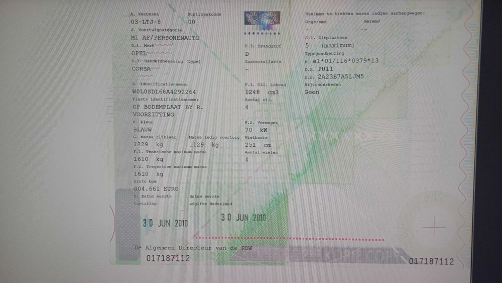 Vand Opel Corsa D, an fabricatie 2010