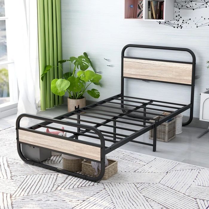 Односпальная кровать металлический двухспальная двухместный полуторка