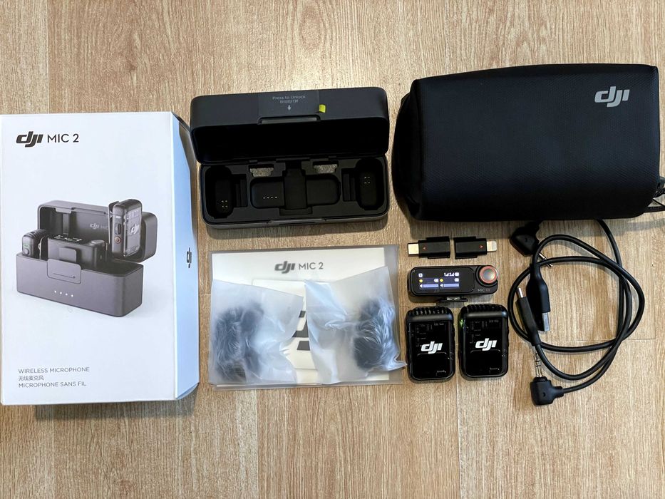 DJI Mic 2 KIT 2TX+1RX WiFi 2 lavaliere+RECEPTOR lightning USB pret FIX