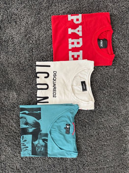 DSQUARED2,PEPE JEANS,PYREX сет дамски тениски.3 бр за 19 лв общо!