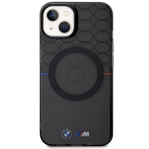 Case bmw bmhmp13mhgpk iphone 13 / 14 / 15 6.1" grey pattern magsafe