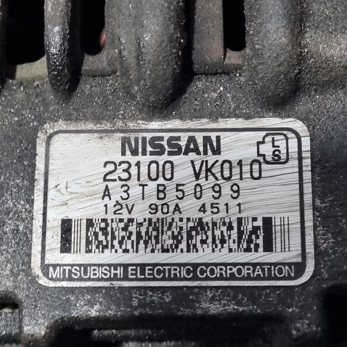 Alternator Nissan Navara D22 2.5 Diesel 1998 - 2004 133CP 2488CC YD25DDTI Euro4 (1423) ...