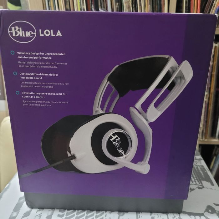 Casti Blue Lola Over-Ear High Fidelity Alb Headphones - NOU