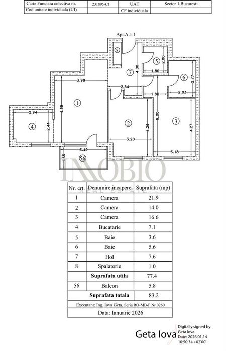 Apartament 3 Camere | Imobil Nou | Atrium Plaza