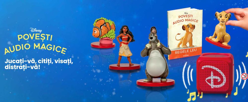 Povesti Audio Magice Boxa rosie cu toate cele 99 povesti decodate cu primele 20 figurine