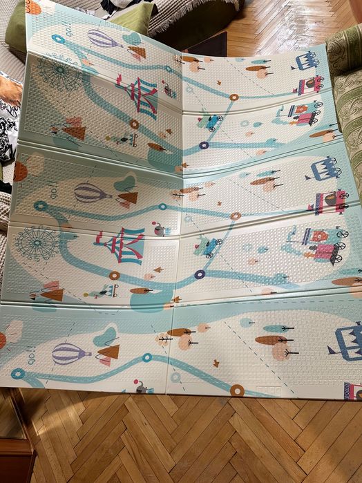 Детско Килимче за Пълзене и Игра от Термоизолираща Пяна