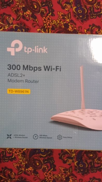 Продается вайфай роутер tp-link adsl 2+. Модель TD-W8961N. Wi Fi .