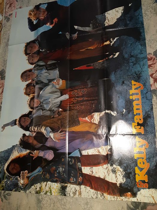 Hiper poster Kelly Family 110 cm x 80 cm verso Backstreet boys