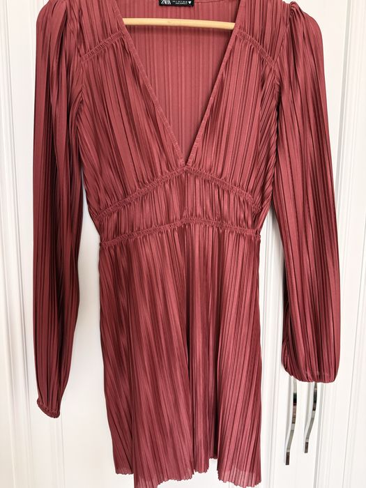 Дамска, червена рокля Zara