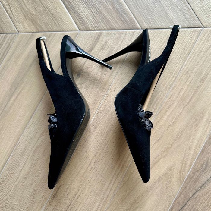 Stiletto velur Mango Zara H&M