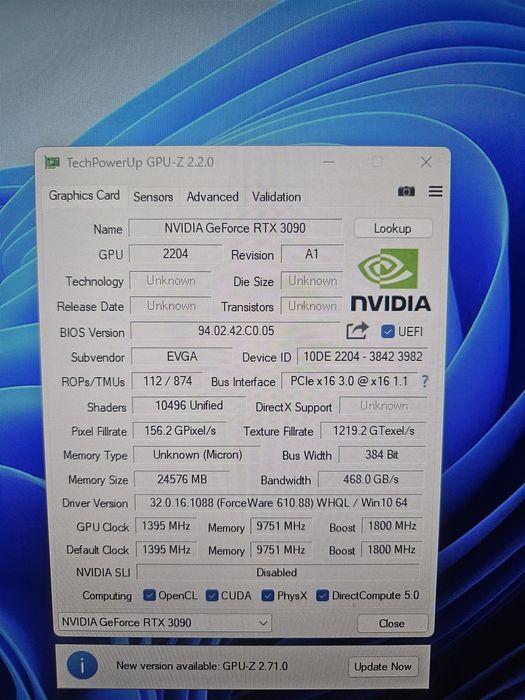 Видео Карта EVGA RTX 3090 FTW3 Ultra