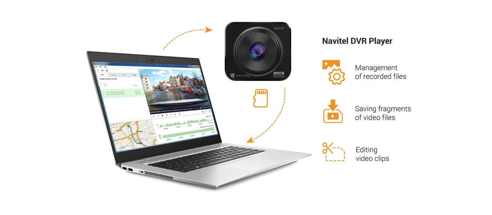 Cameră Auto NAVITEL R200 Night Vision, Full HD - Factură/Garanție