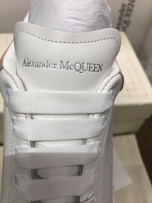 Alexander Mcqueen Oversized Pink Embossed 100% Piele Full Box In Cutie Originala
