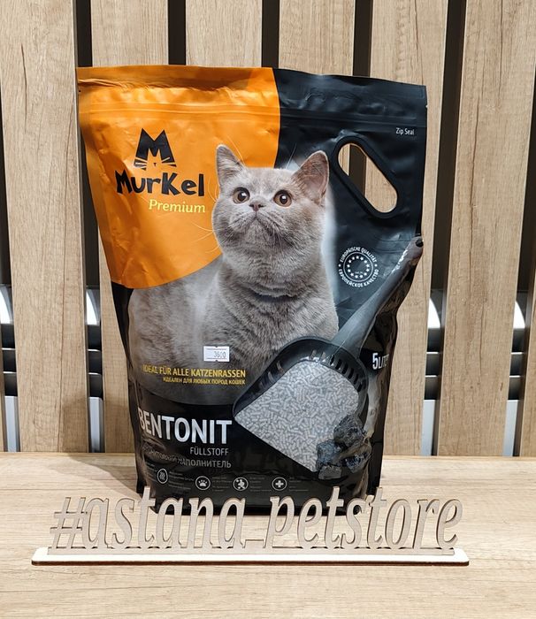 Наполнитель бентонитовый ЭЛИТ Муркел 5л,Murkel,муркел бентонит