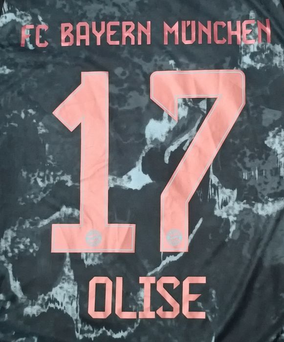 Adidas Bayern Munchen #17 Olise Away Jersey тениска S Адидас Байерн Мюнхен #17 Олисе фланелка футбол