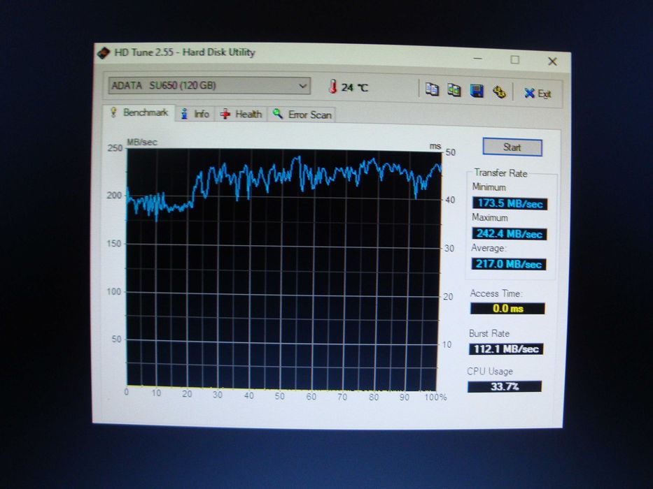 SSD Adata Ultimate SU650 120GB SATA3 2.5" 3D TLC Nand