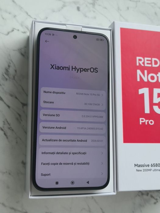 Vand/schimb Redmi Note 15 Pro 5G 256gb