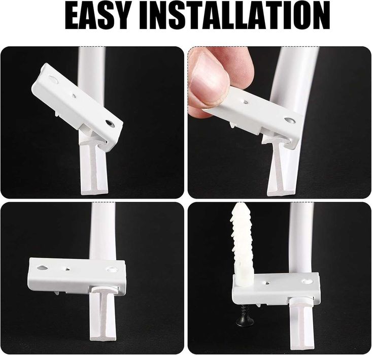 Гъвкав таванен корниз за пердета 5 м Jetec – огъващ се