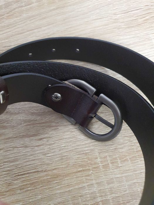 Curea unisex piele maro cafeniu noua