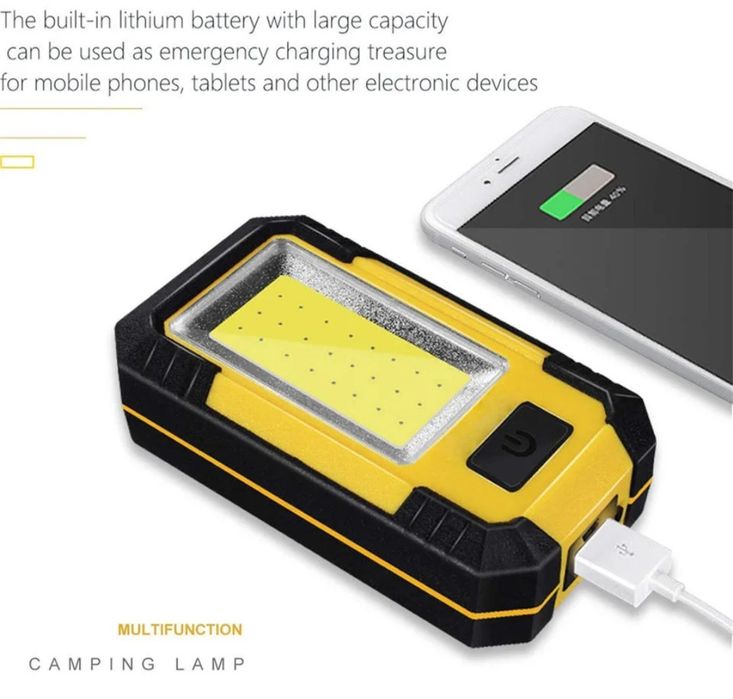 Мощно презареждащо фенерче с функция power bank