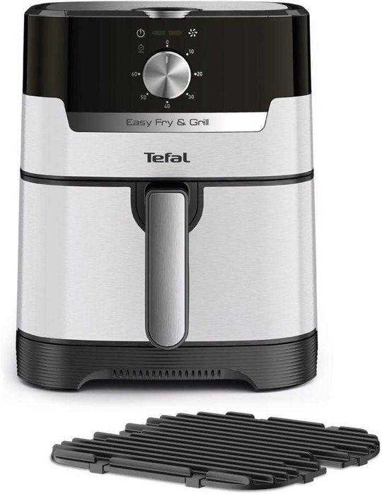 Friteuza cu Aer Cald Tefal Easy Fry & Grill EY505D15, 4.2L, 1400W, Grill