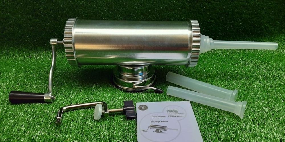 Aparat pentru umplut carnati orizontal din aluminiu NOU - 80 Lei