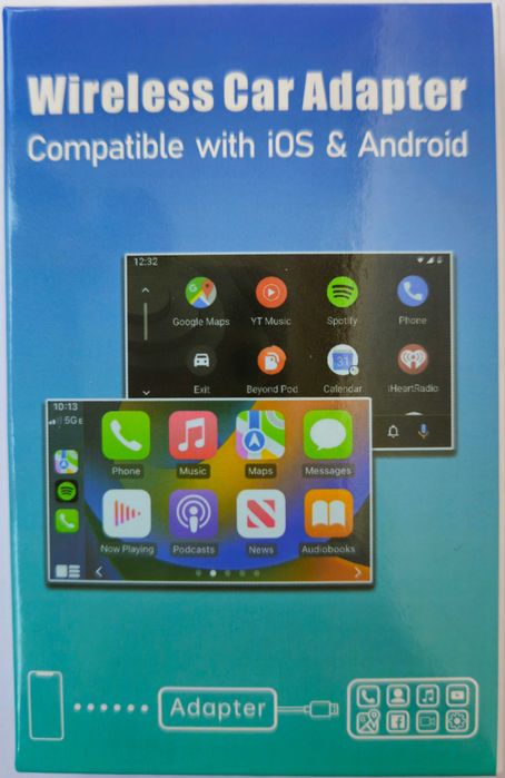 Adaptor Carplay, Android  Auto WiFi,Nou.