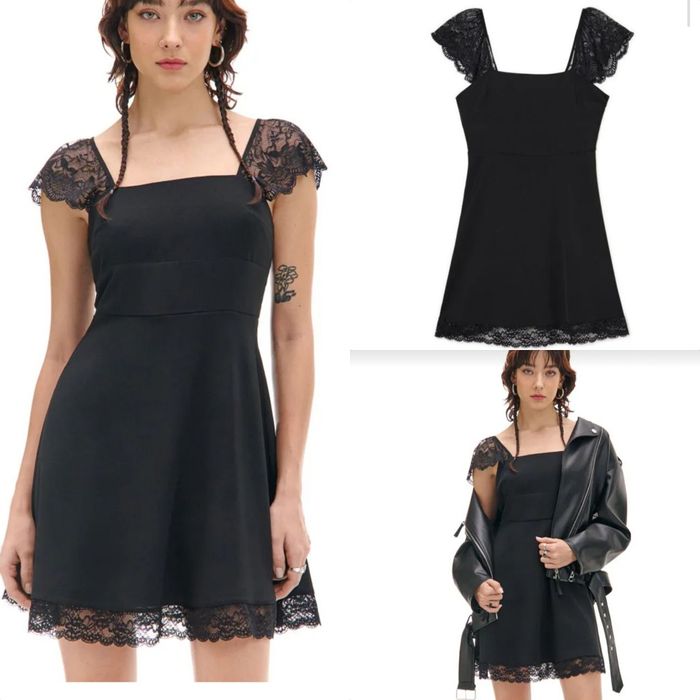 Дамска рокля с дантела