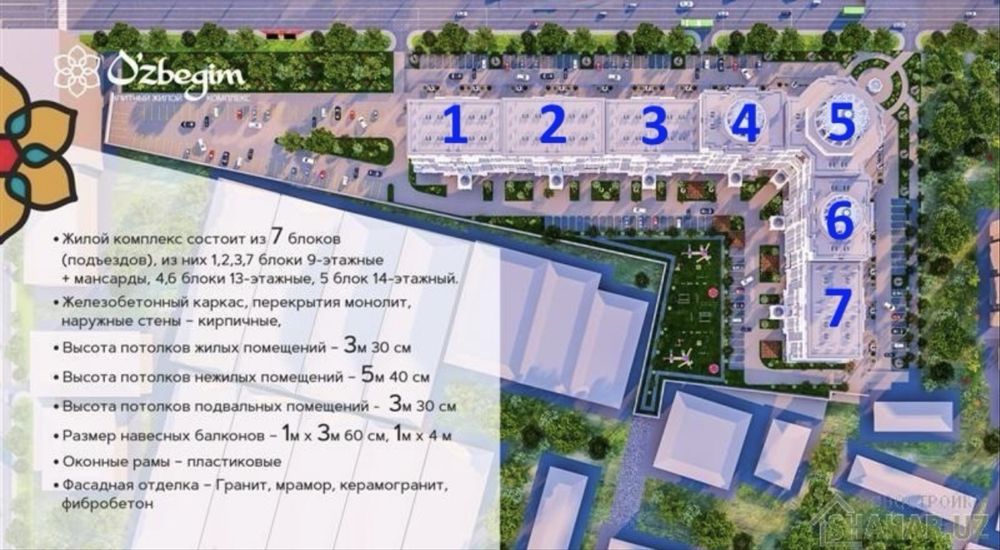 Продажа квартиры в ж/к «Узбегим»