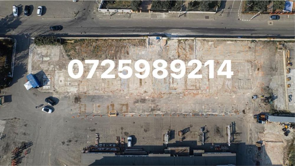 Hala metalica pe ziduri de beton