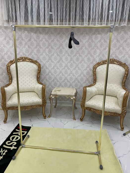 Вешалки золотые напольные вешилка vishilka грузоподьёмность 80кг-100кг