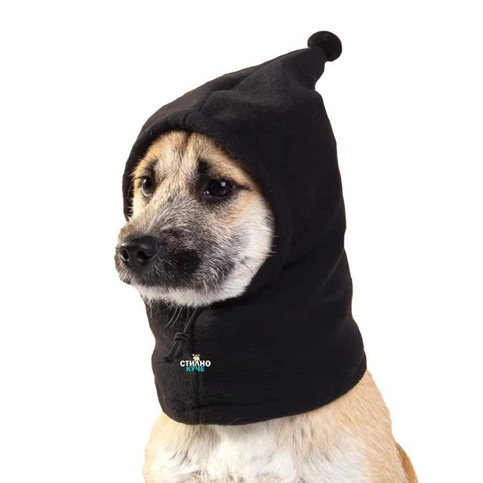 2 в 1 Зимен шал и шапка за домашен любимец Зимен шал и шапка за куче