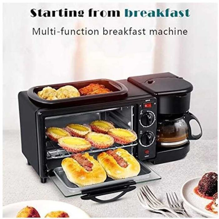 MIC DEJUN în 10 MIN: CAFEA + TOAST + GRILL! 3-în-1 Morning Station NOU