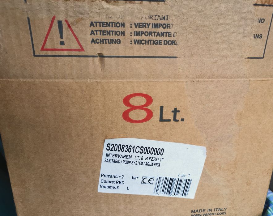 Vas de expansiune solar 8l