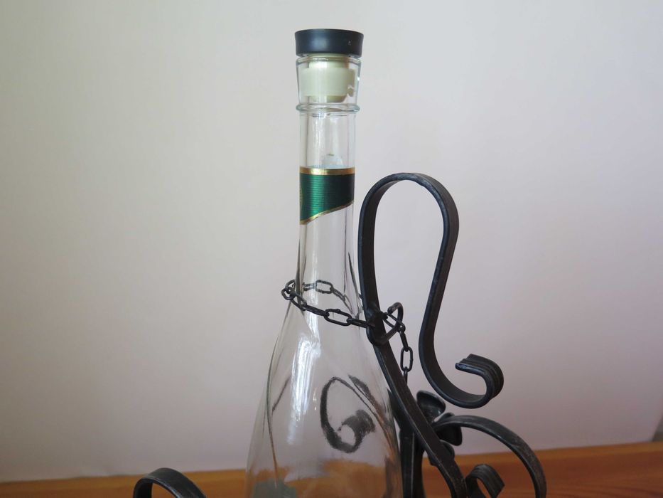 Декантер,поставка за

бутилка,ковано желязо