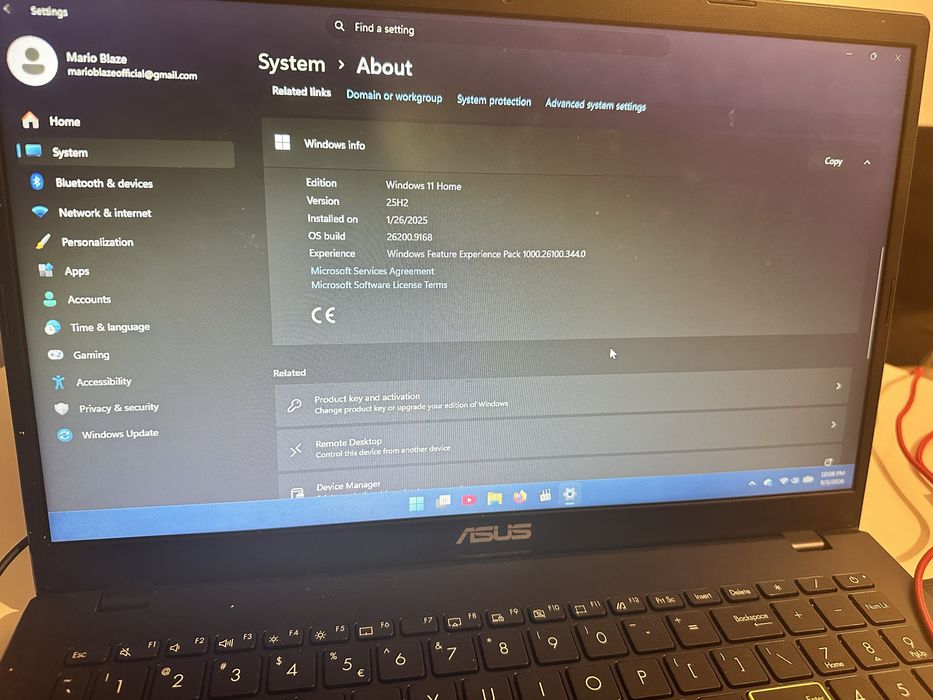 Laptop asus nou .