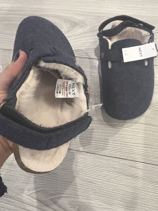 Papuci copii NEXT 32 îmblăniți noi